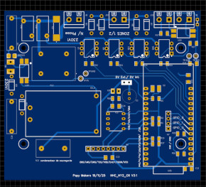 PCB - Gestionnaire fil pilote 2 zones