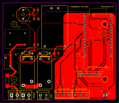 PCB - Thermostat pour réfrigérateur ou congélateur