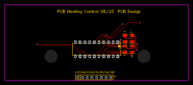 PCB - affichage gestionnaire de chauffage 2 zones